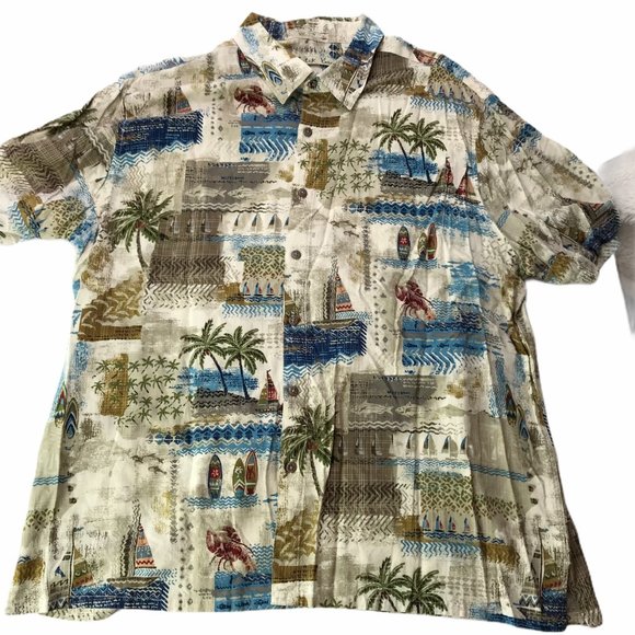 Batik Bay Hawaiian Shirt, Button Down Men's XXL - Picture 1 of 10